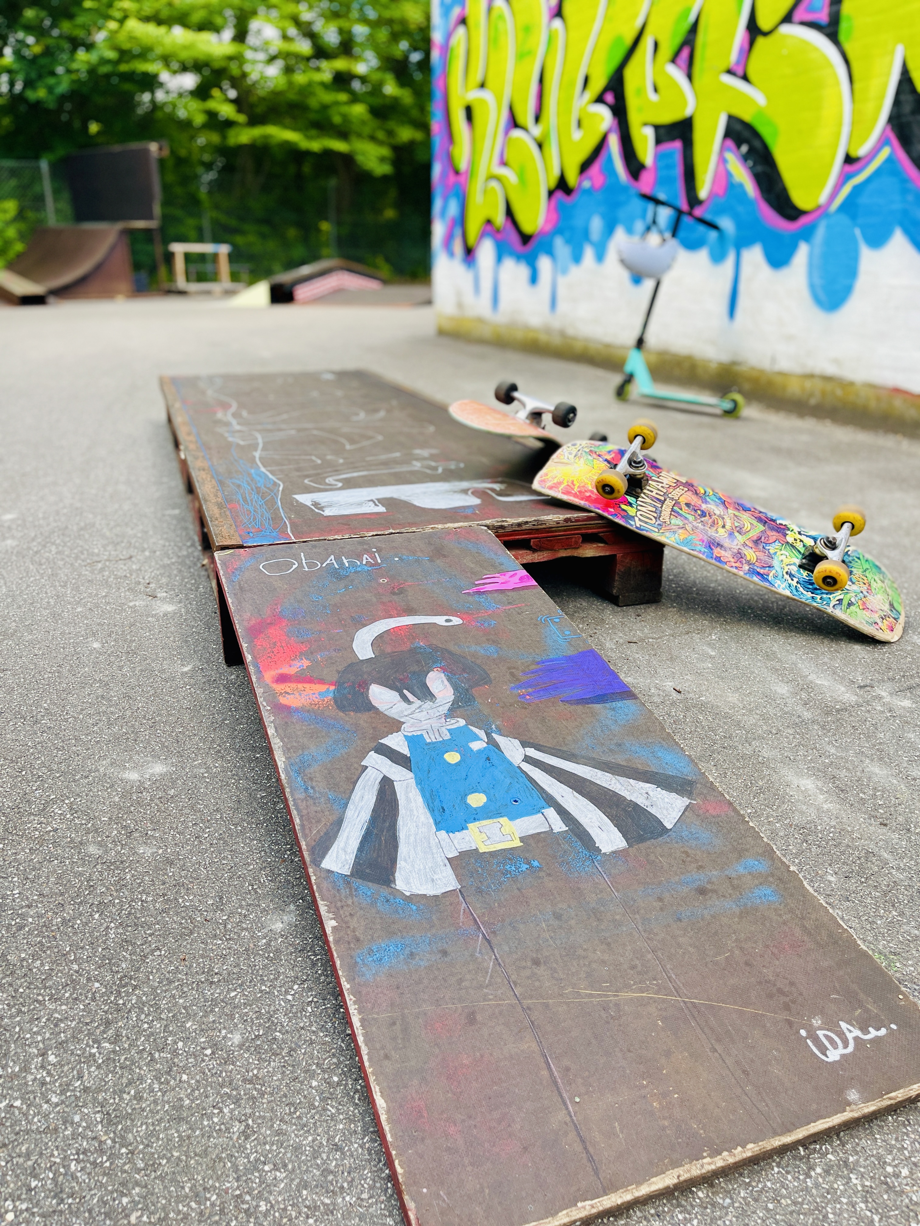 skateboards på hovedet