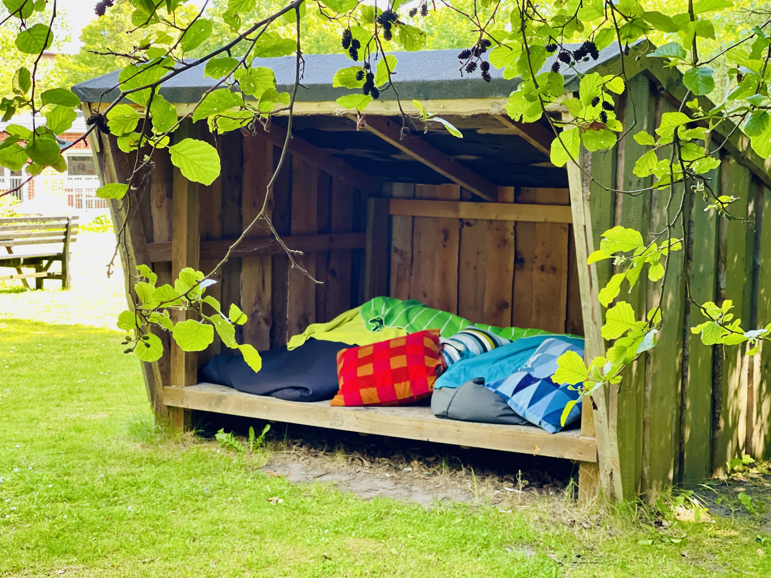 shelter med puder