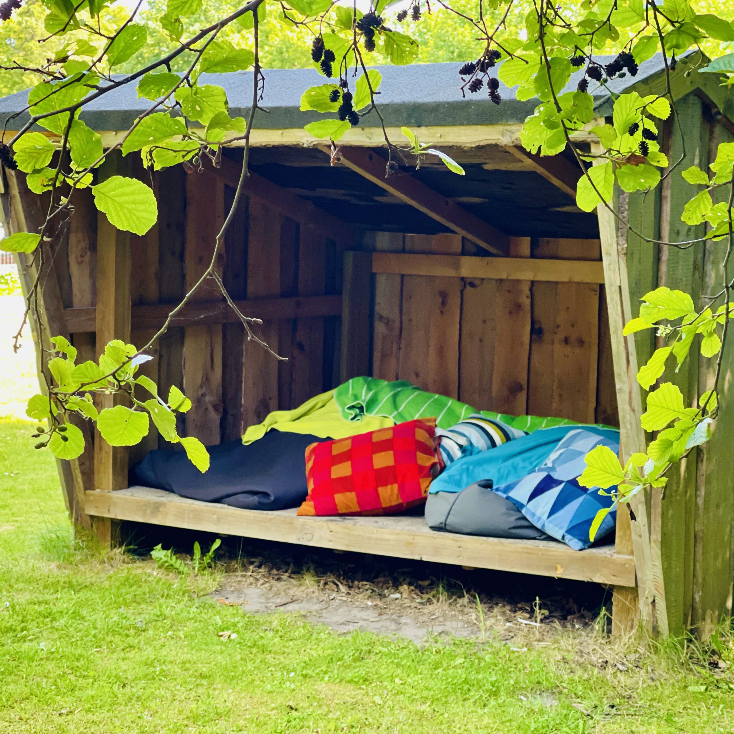 shelter med puder