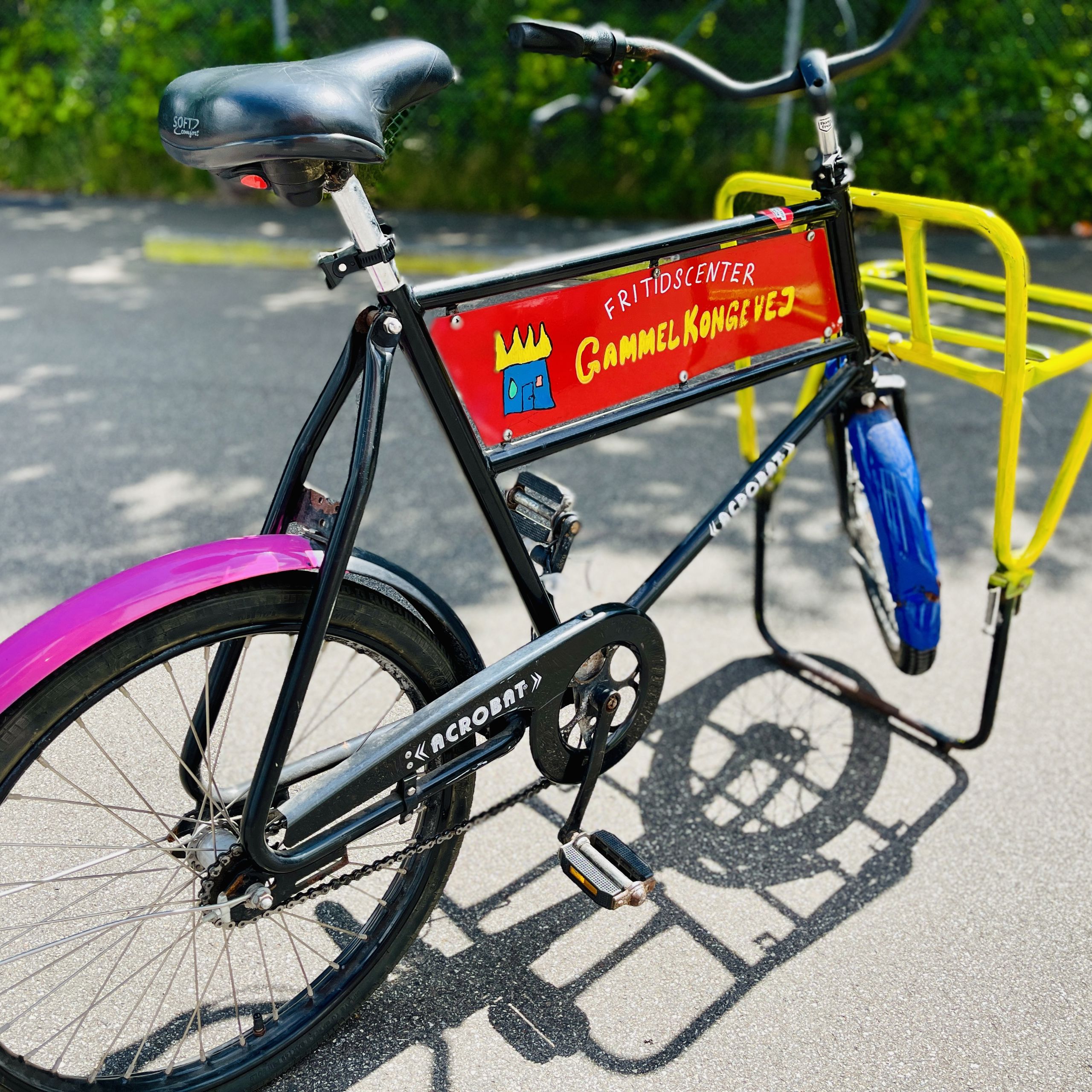 farverig cykel