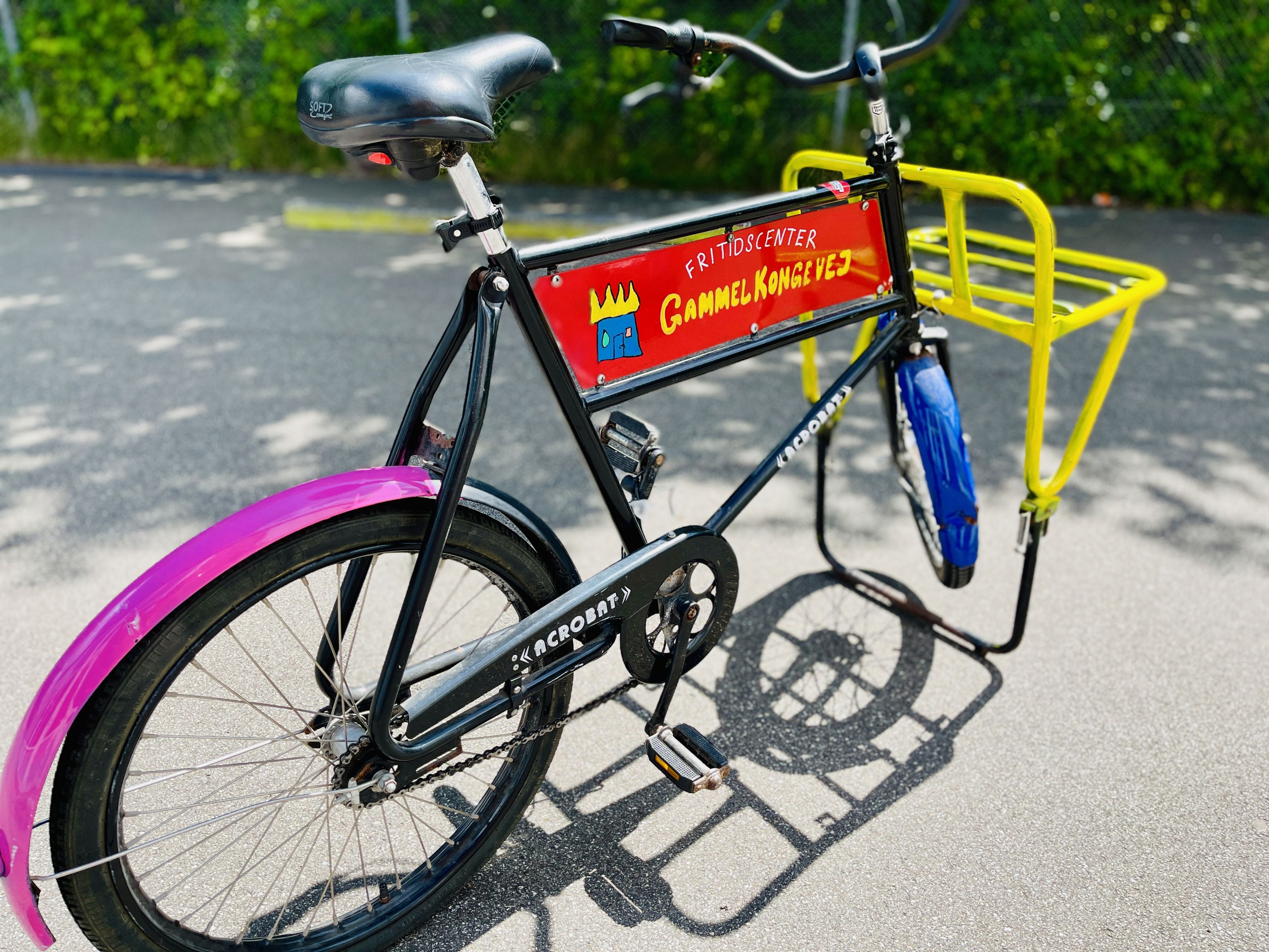 farverig cykel