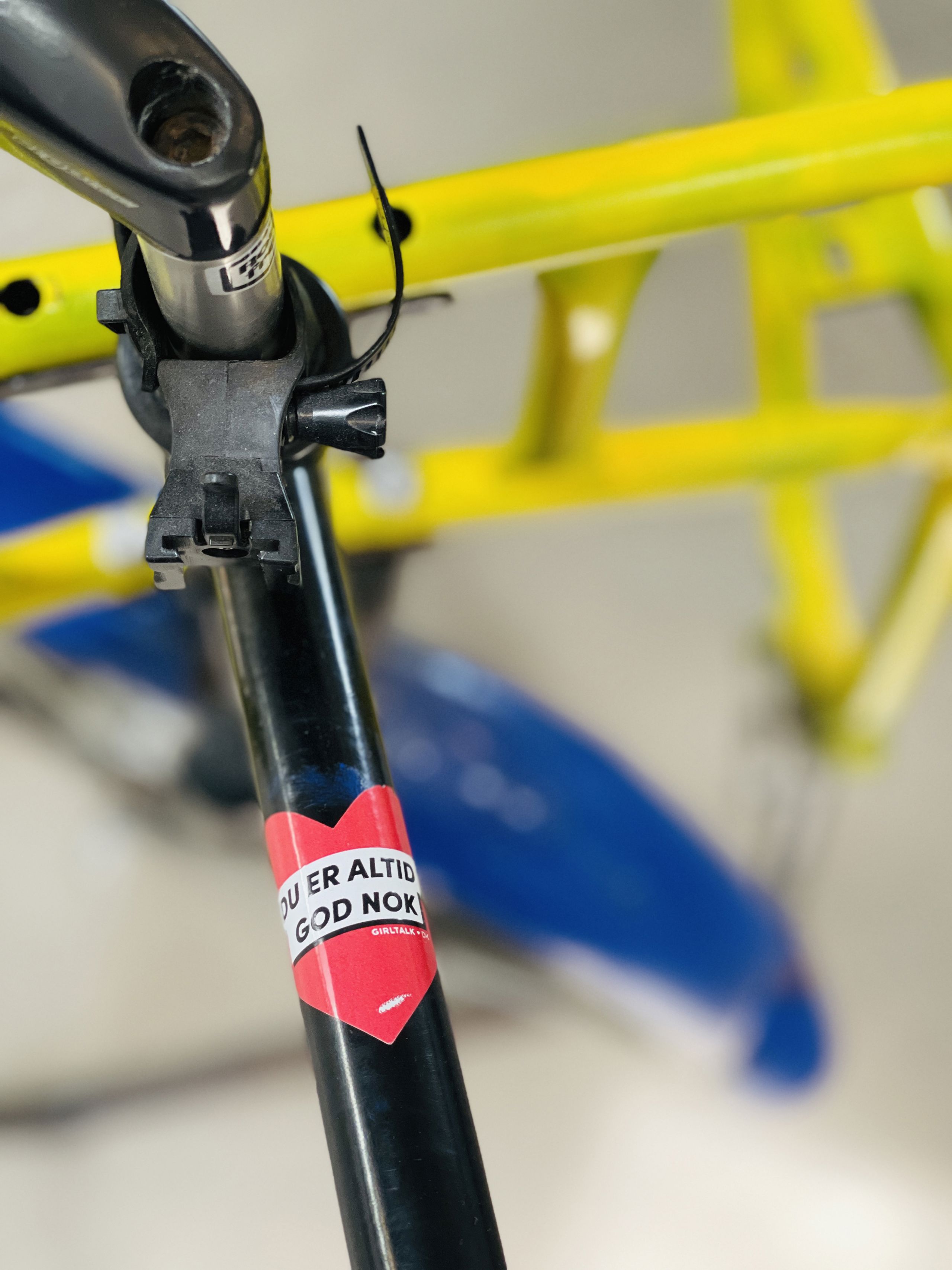close up af cykelstel