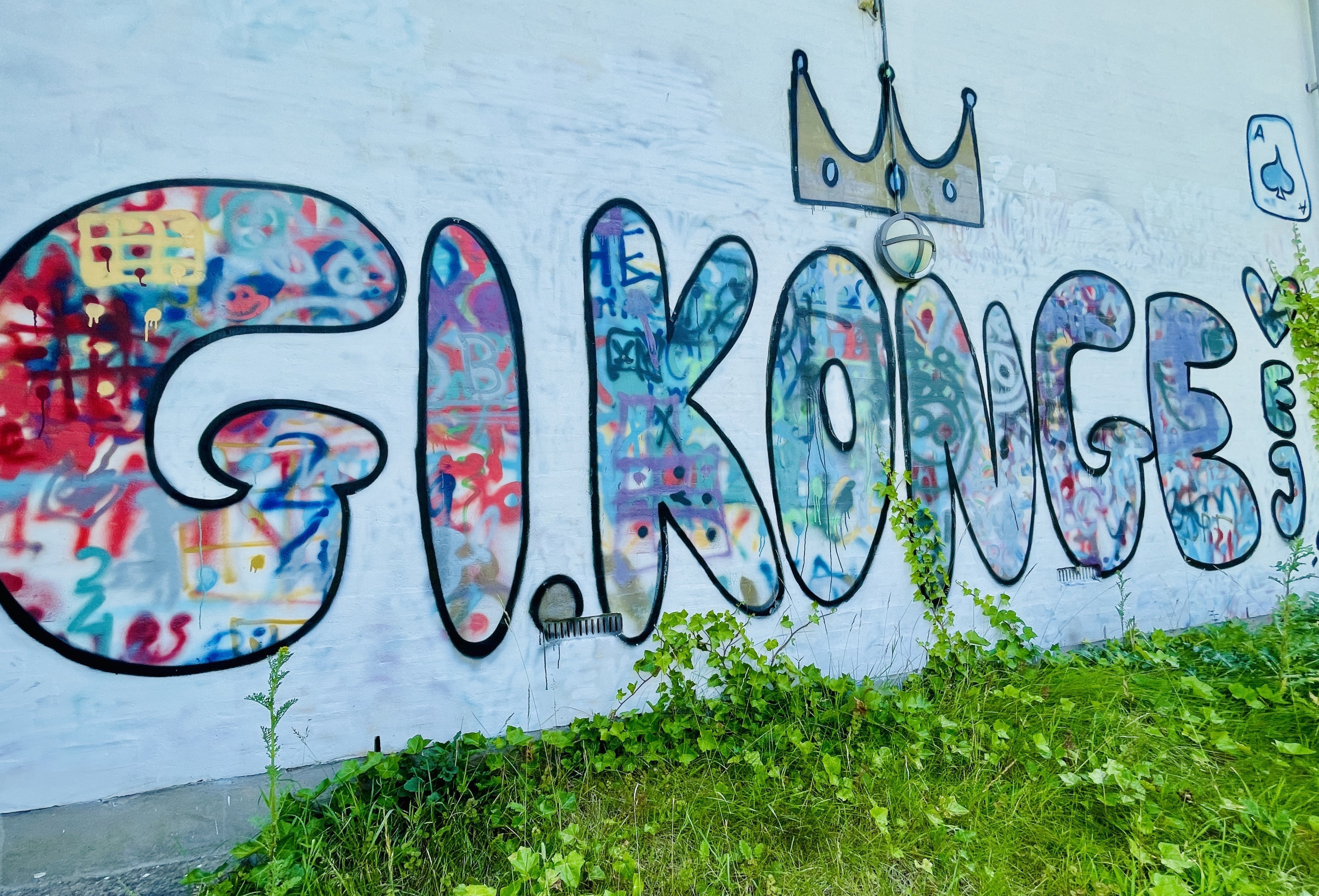 gammel kongevej skrevet med grafiti