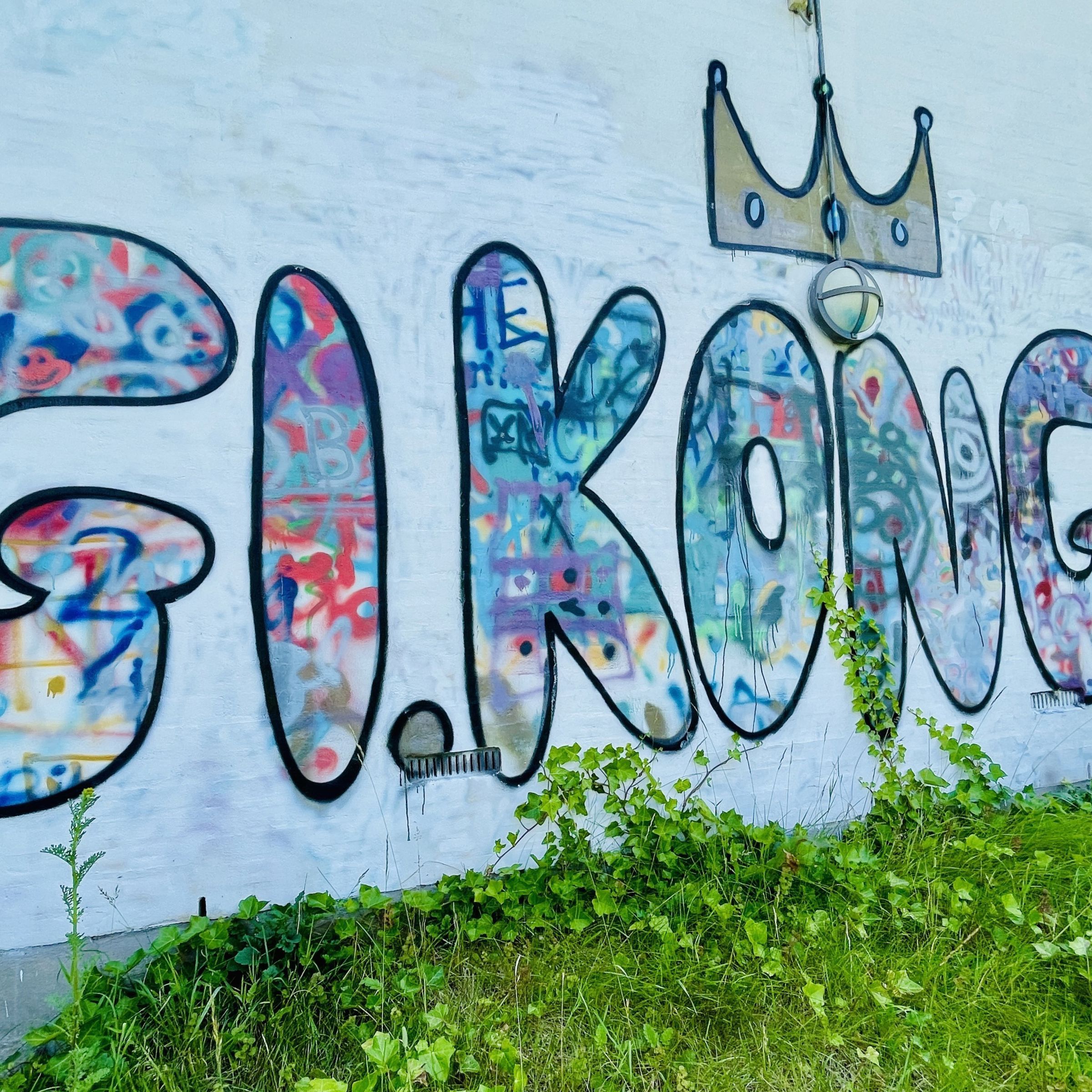 gammel kongevej skrevet med grafiti