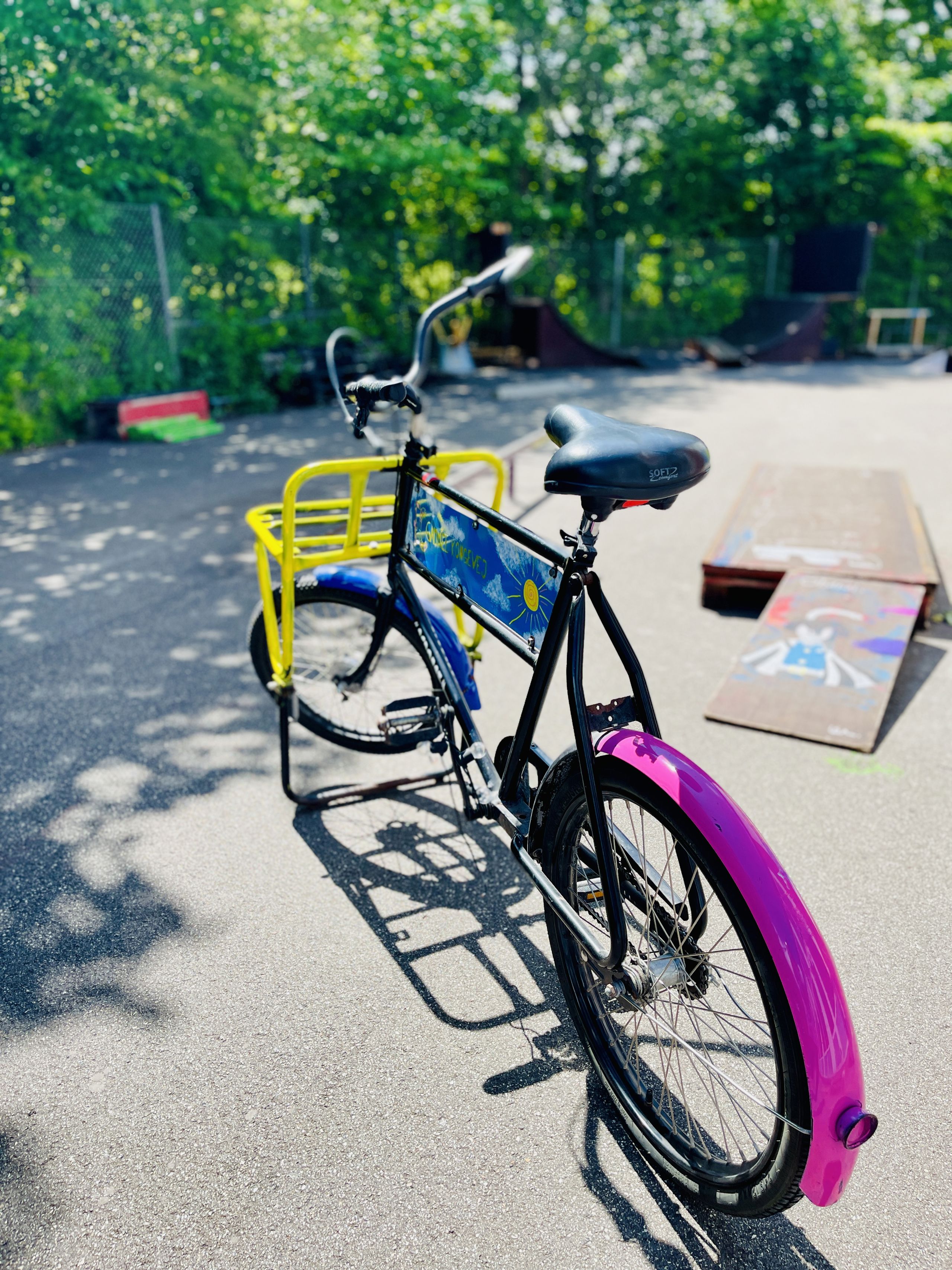 cykel og skatebane